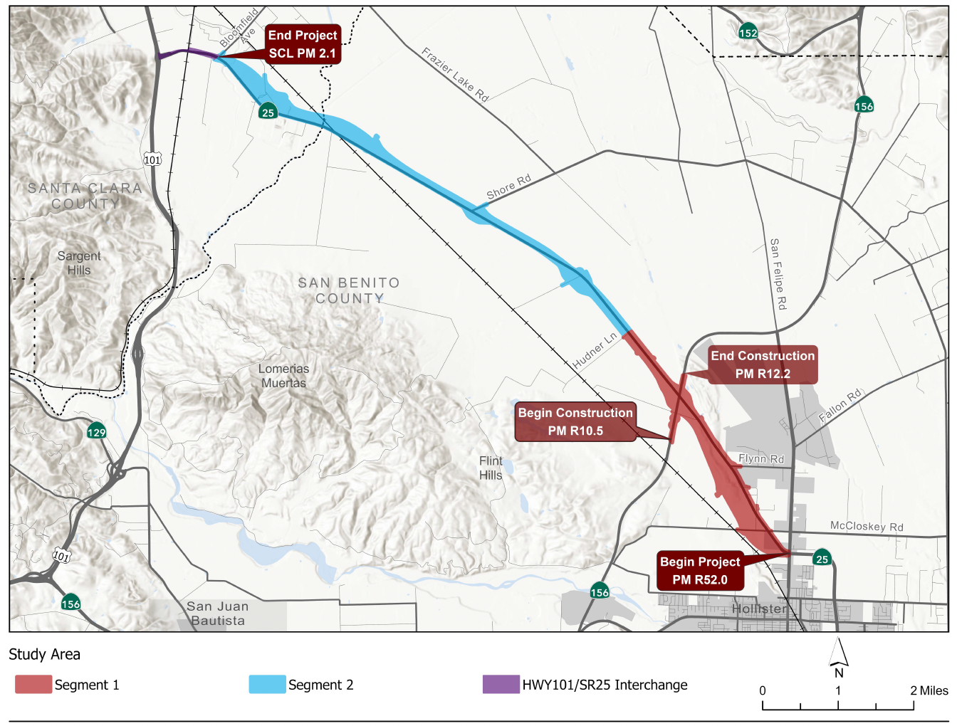 Caltrans to Add 2 Route Alternatives to Highway 25 Study